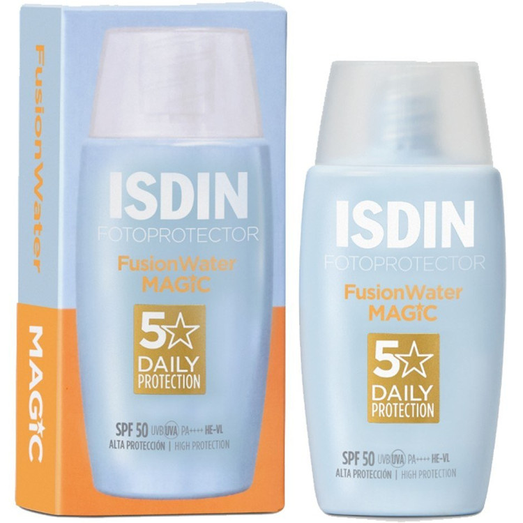 ضد آفتاب مجیک فیوژن واتر SPF50 اصل حجم ۵۰ میلیلیتر